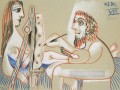 画家とモデル 1970 年 9 月 キュビズム パブロ・ピカソ
